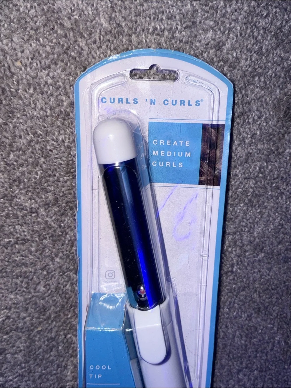Conair 1-Inch Curling Iron in White and Blue